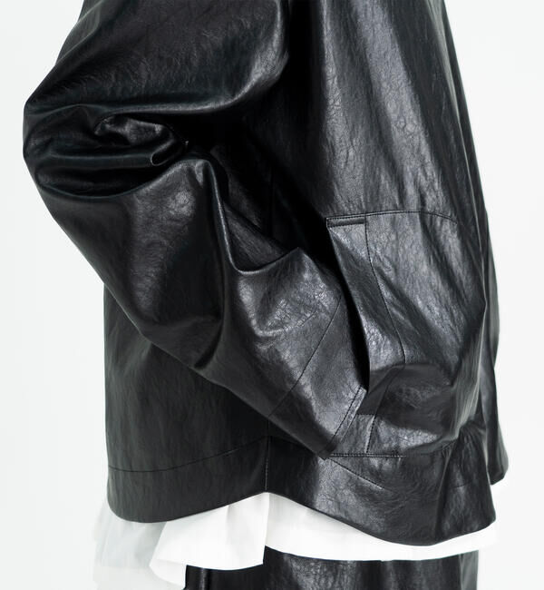  「eunoia | フェイクレザー ジャケット WOMEN」|その他|