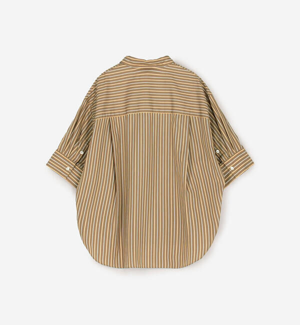 GYMPHLEX「Gymphlex | コットンタイプライター ストライプボタンダウンシャツ WOMEN」|シャツ・ブラウス|