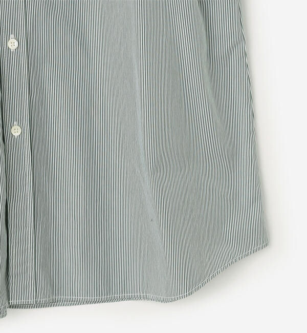  「Gymphlex | コットンストライプ フレンチスリーブシャツワンピース WOMEN」|ワンピース|