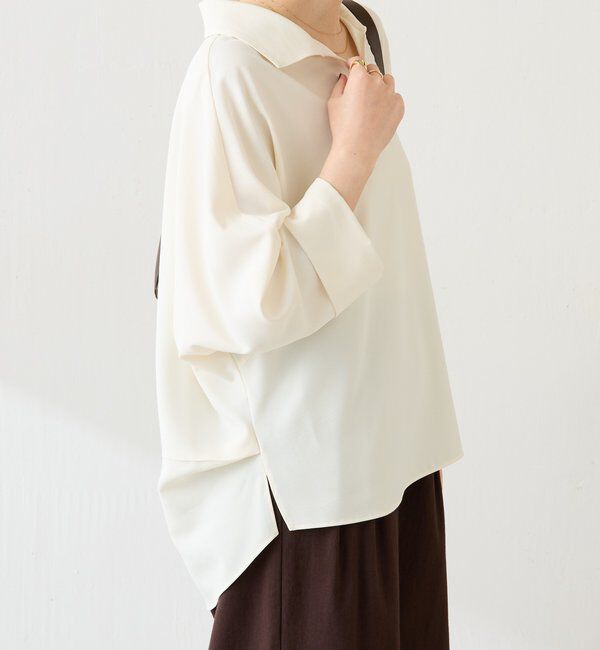  「ジャージスキッパードルマンブラウス」|シャツ・ブラウス|