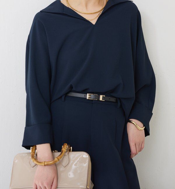  「ジャージスキッパードルマンブラウス」|シャツ・ブラウス|