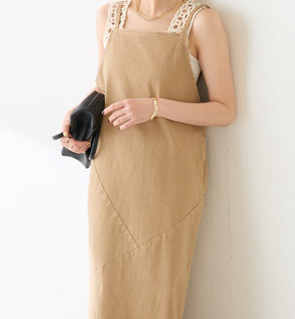  「Q.anosリラックススリムデニムワンピース」|ワンピース|