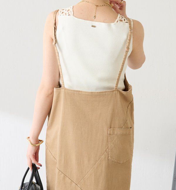  「Q.anosリラックススリムデニムワンピース」|ワンピース|