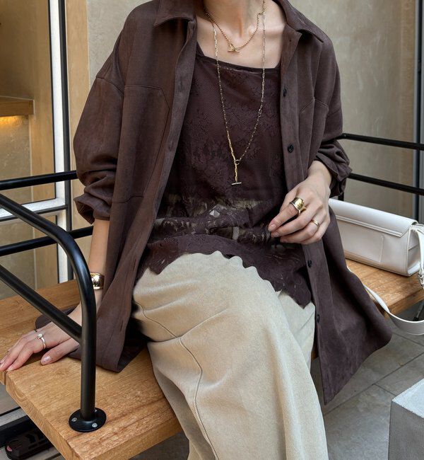  「スウェードダンボールシャツ」|シャツ・ブラウス|