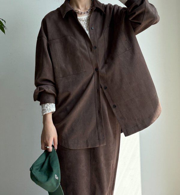  「スウェードダンボールシャツ」|シャツ・ブラウス|
