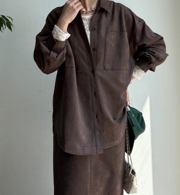  「スウェードダンボールシャツ」|シャツ・ブラウス|