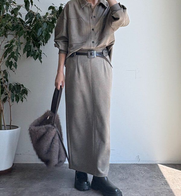  「スウェードダンボールシャツ」|シャツ・ブラウス|