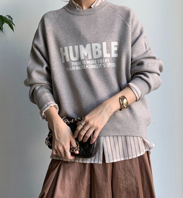  「インターシャロゴニット」|ニット・セーター|