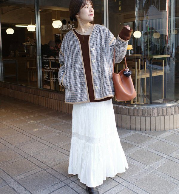  「【インフルエンサー SAKURA企画】チェックハーフコート」|その他|