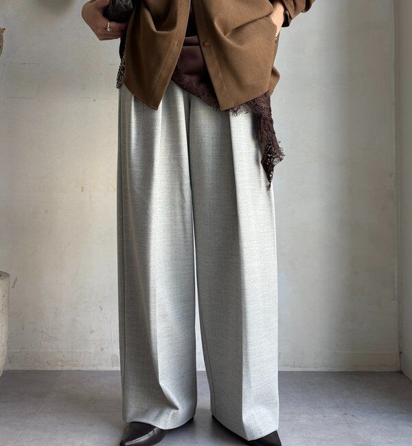  「ソフト起毛ストレッチパンツ」|チノ|