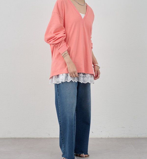  「【ONIT】ディープVネックカットソー」|Tシャツ・カットソー|