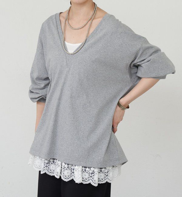  「【ONIT】ディープVネックカットソー」|Tシャツ・カットソー|