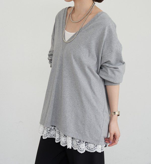  「【ONIT】ディープVネックカットソー」|Tシャツ・カットソー|