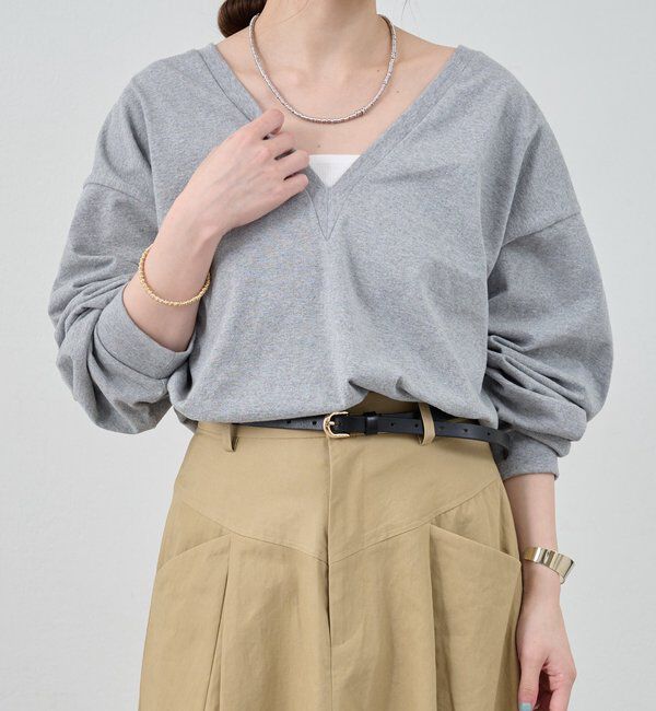  「【ONIT】ディープVネックカットソー」|Tシャツ・カットソー|