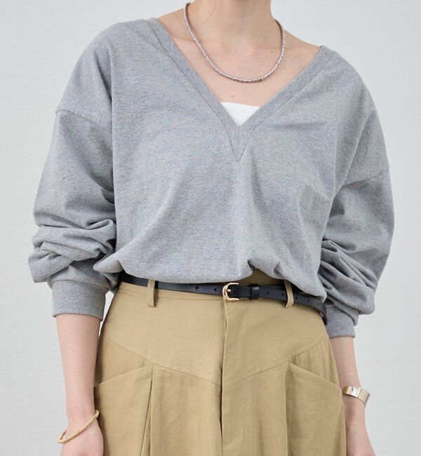  「【ONIT】ディープVネックカットソー」|Tシャツ・カットソー|