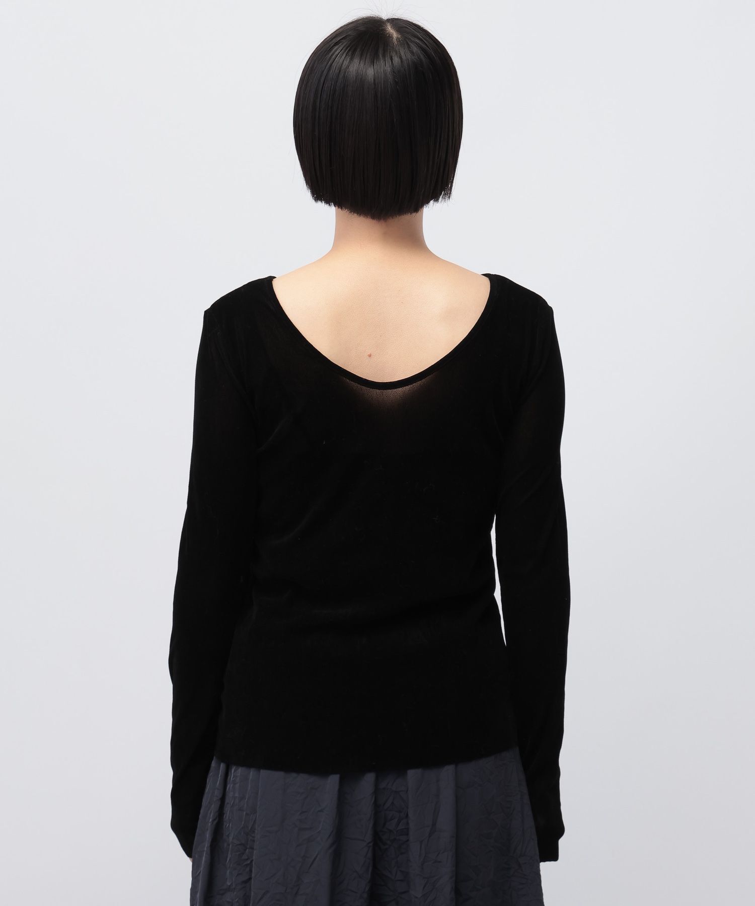 A part by 「新色追加【前後2WAY】シアーベロアカットソー_長袖」|Tシャツ・カットソー|