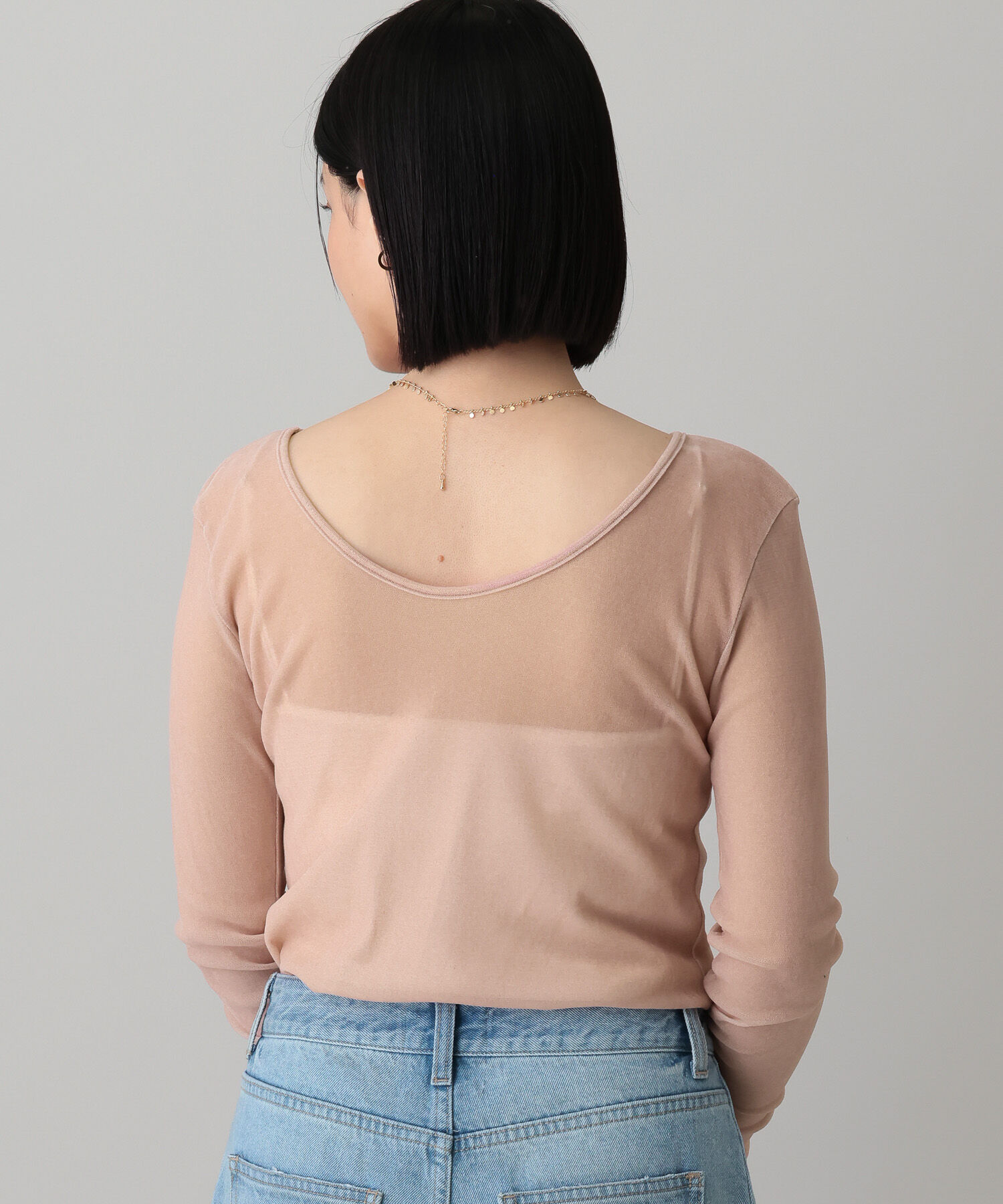 A part by 「新色追加【前後2WAY】シアーベロアカットソー_長袖」|Tシャツ・カットソー|