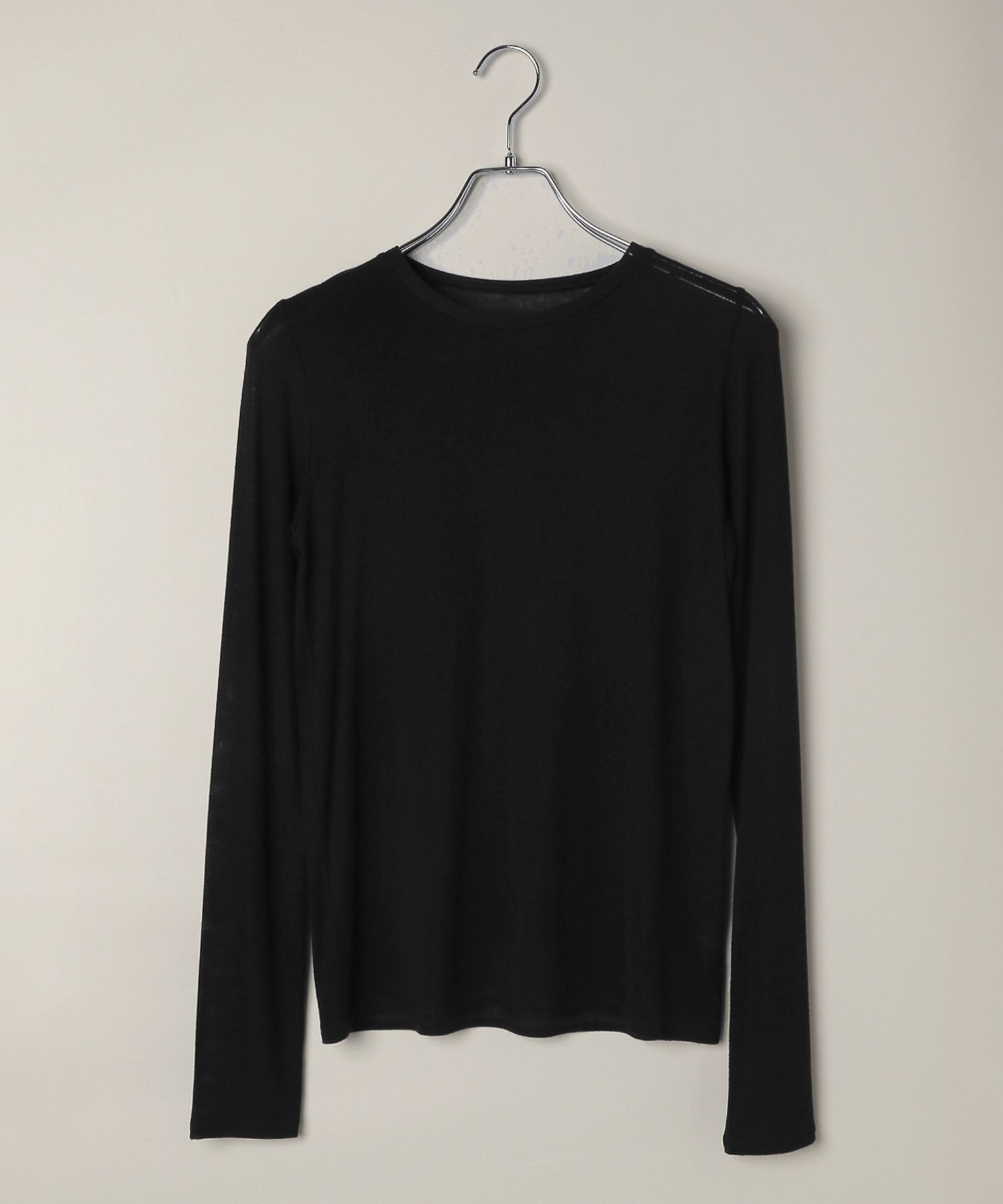 A part by 「カシミヤシルクジャージプルオーバー」|Tシャツ・カットソー|ブラック