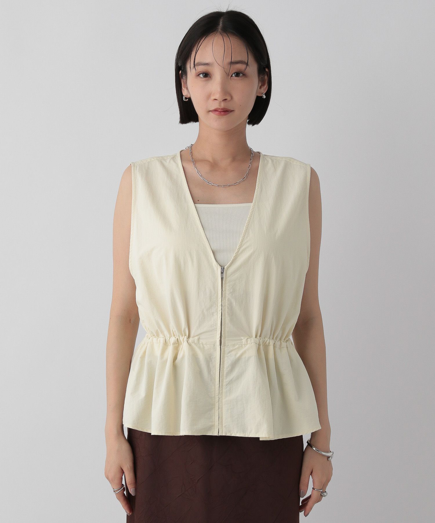 LOWRYS FARM「マルチＷＡＹフリルベスト」|ダウンベスト・ベスト|