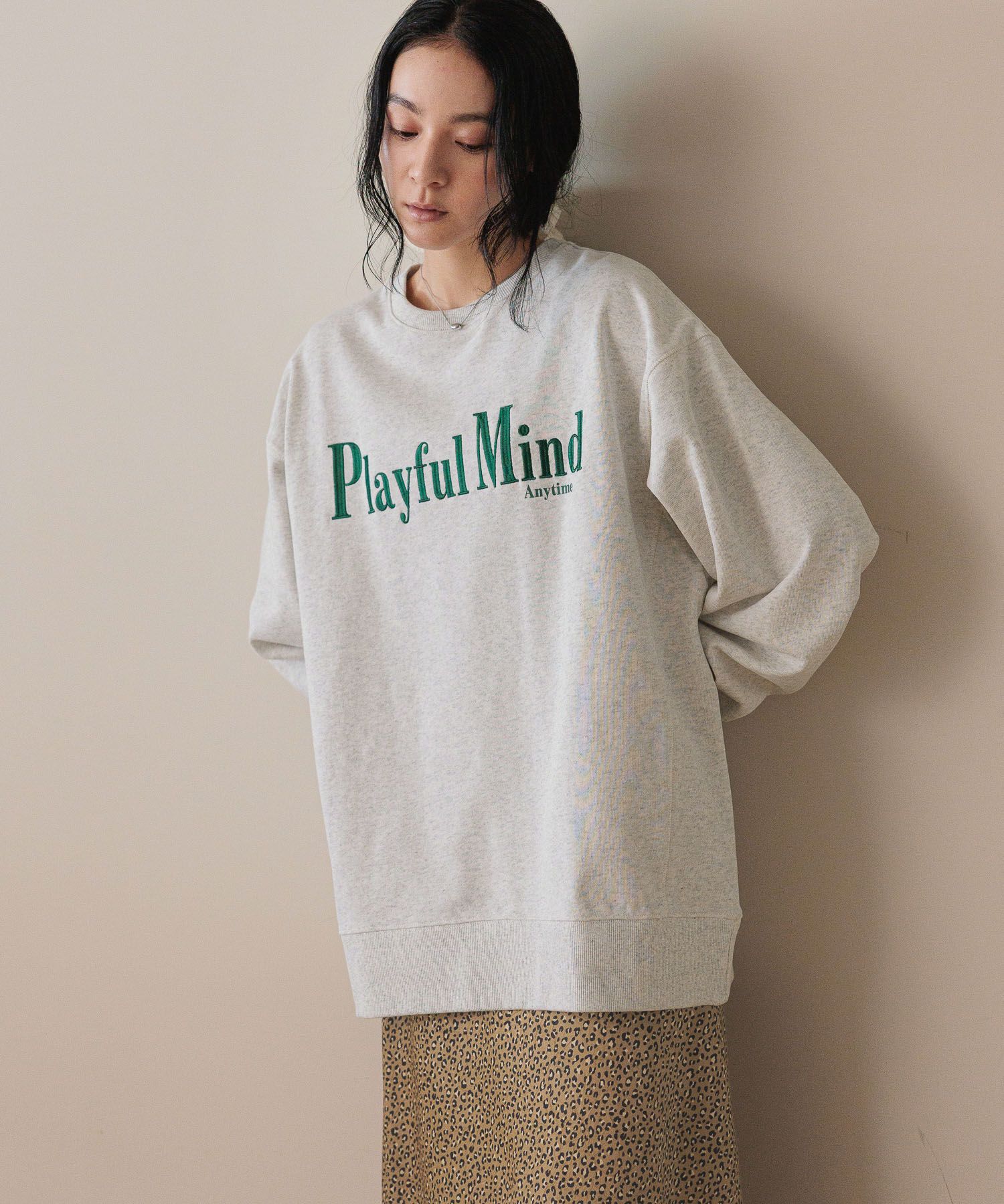 LOWRYS FARM「ＵＳＡロゴウラケプルオーバー」|スウェット・ジャージ|GRY2