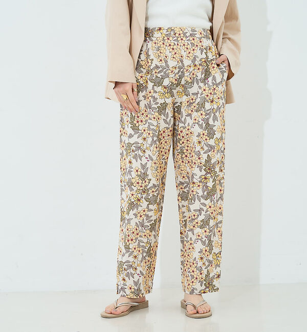 collex「ボタニカルプリントパンツ」|その他|イエロー