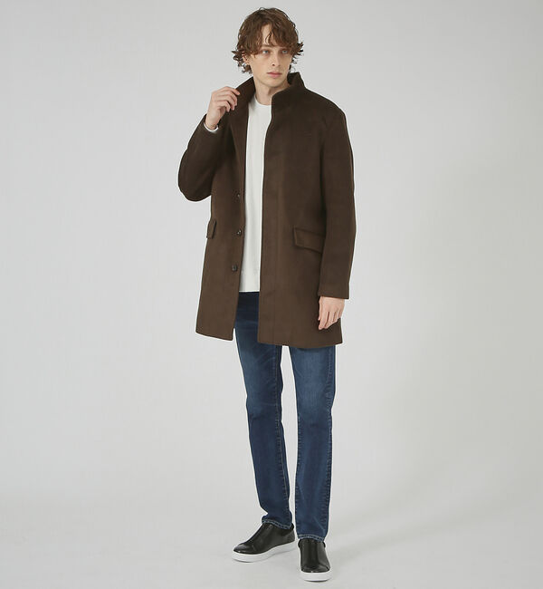 ABAHOUSE「【毛玉レス】ウール調メルトン スタンドコート」|その他|