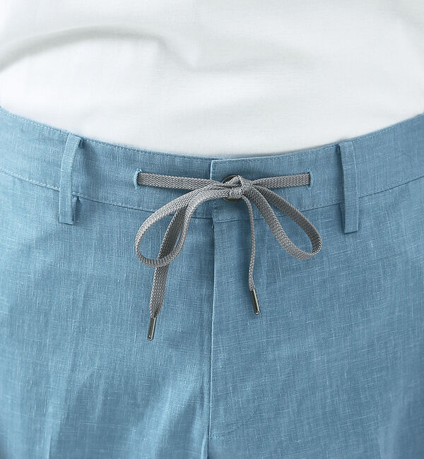 ABAHOUSE「【ブルー＆イエロー】ソロストレッチ リネン テーパード パンツ / スラックス」|その他|