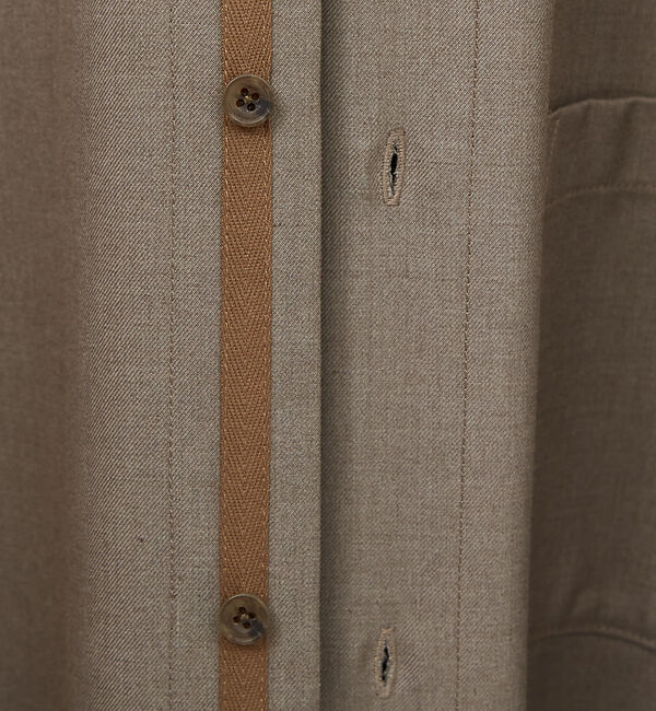 ABAHOUSE「イミテーションウール リラックスシャツ / レギュラーカラーシャツ」|シャツ・ブラウス|