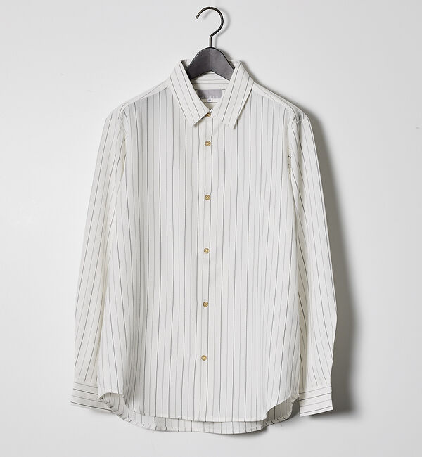 ABAHOUSE「【定番】レギュラーカラーストライプシャツ」|シャツ・ブラウス|ホワイト