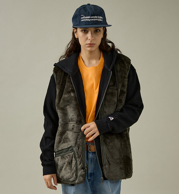 ABAHOUSE「【BARBOUR / バブアー】リバーシブルファーベスト / ライナーベスト」|その他|セージグリーン