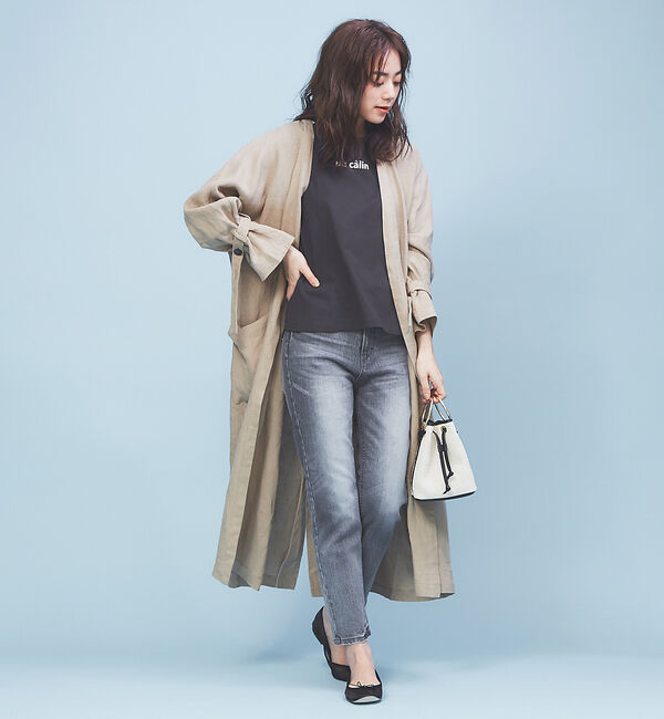 Rouge vif「リネンコートドレス」|その他|