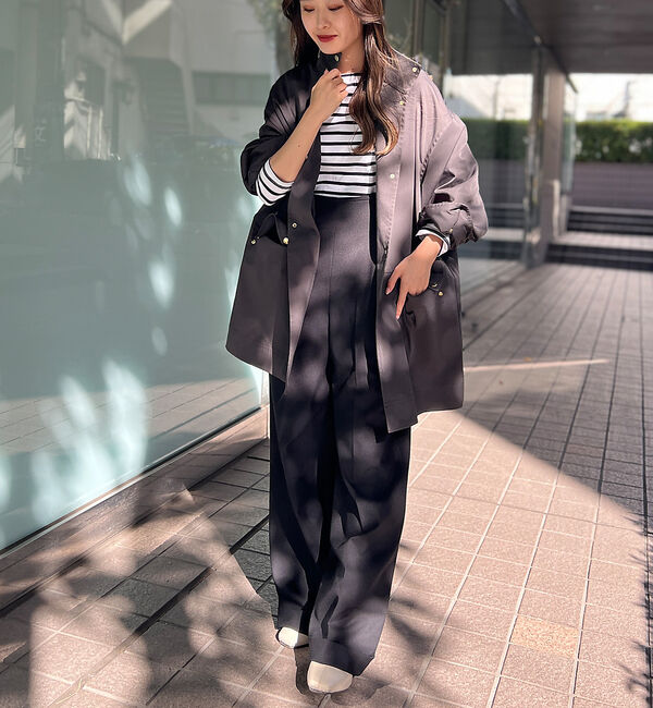 Rouge vif「スタンドカラー ハーフコートブルゾン」|その他|