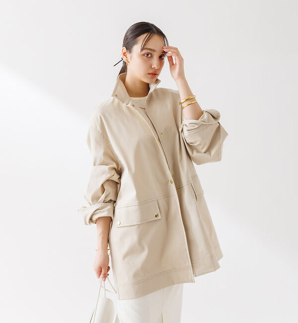 Rouge vif「スタンドカラー ハーフコートブルゾン」|その他|