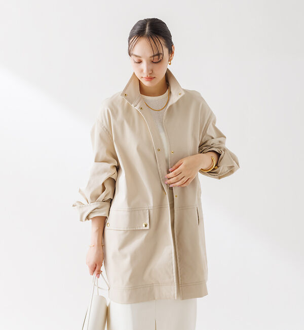 Rouge vif「スタンドカラー ハーフコートブルゾン」|その他|