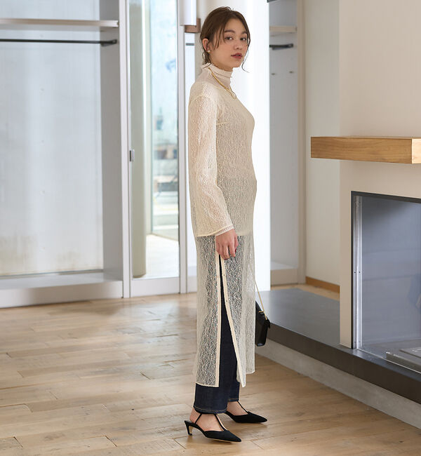 Rouge vif「前後２WAYサイドスリットレースワンピース」|ワンピース|