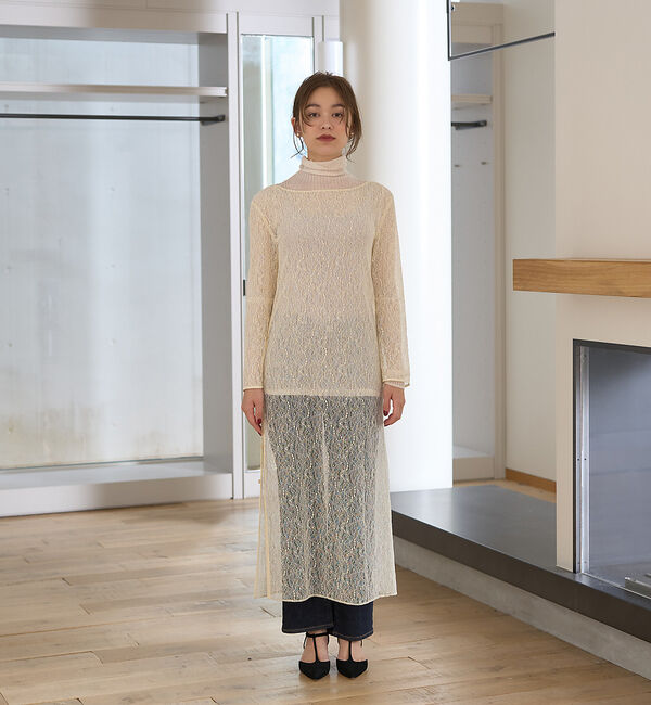 Rouge vif「前後２WAYサイドスリットレースワンピース」|ワンピース|