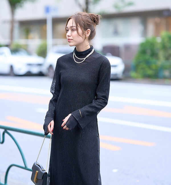 Rouge vif「前後２WAYサイドスリットレースワンピース」|ワンピース|