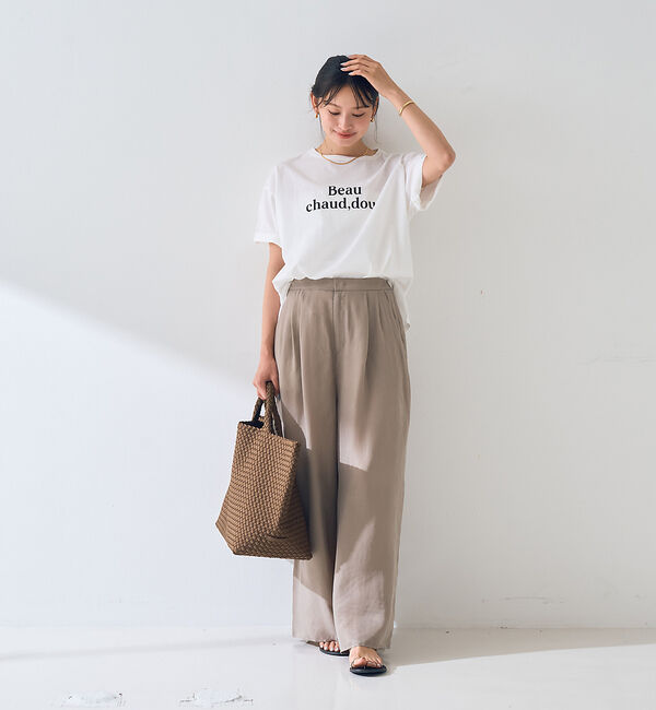 Rouge vif「ターンバックロゴTシャツ」|Tシャツ・カットソー|