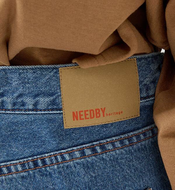 Rouge vif「【NEEDBY heritage/ニードバイヘリテージ】ワイドストレートデニム」|デニム|