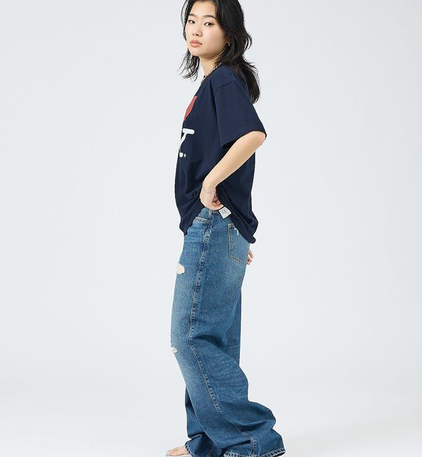 Rouge vif「【JOHNBULL/ジョンブル】I LOVE NY Tシャツ/コットン【WEB限」|Tシャツ・カットソー|