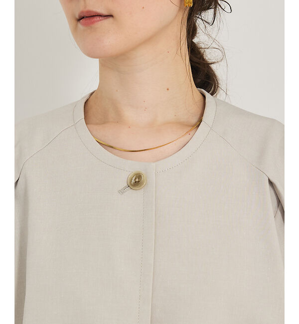 qualite「【セットアップ対応】バルーンジャケット」|ノーカラージャケット|