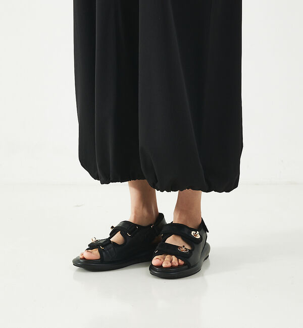 abahouse mavie「【大人のいちまんワンピ】ナイロンストレッチバルーンワンピ」|ワンピース|