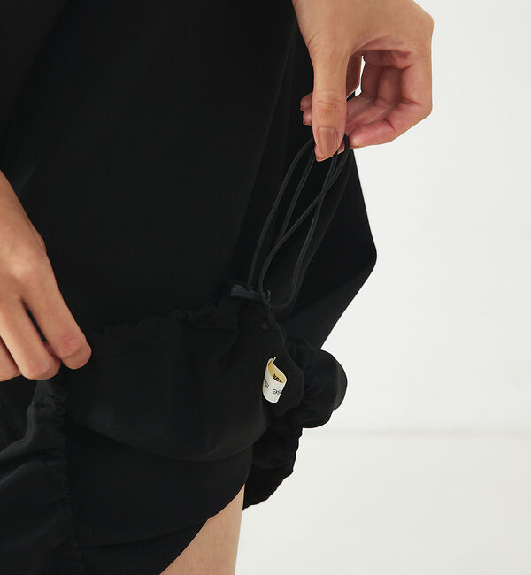 abahouse mavie「【大人のいちまんワンピ】ナイロンストレッチバルーンワンピ」|ワンピース|