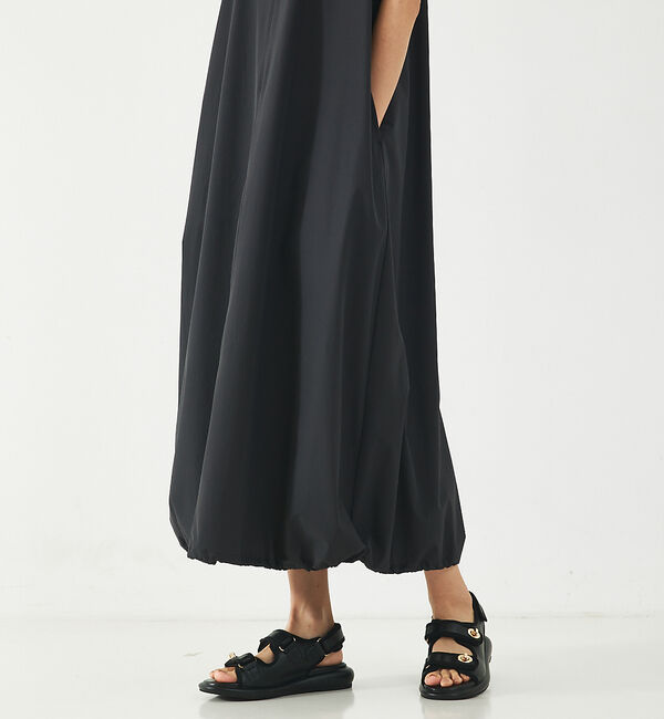 abahouse mavie「【大人のいちまんワンピ】ナイロンストレッチバルーンワンピ」|ワンピース|