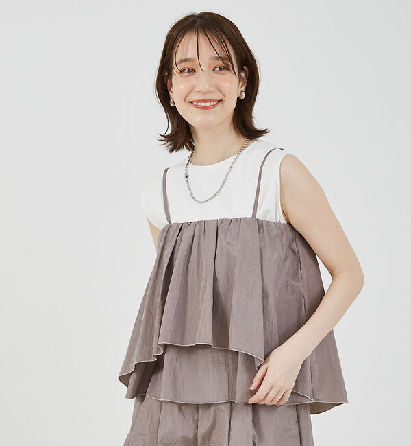 abahouse mavie「シャイニータフタビスチェ」|キャミソール|