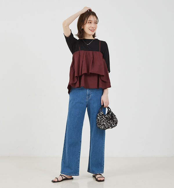 abahouse mavie「シャイニータフタビスチェ」|キャミソール|