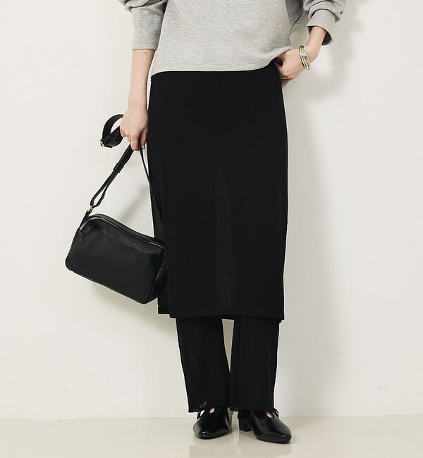 abahouse mavie「【セットアップ対応】ニットスカートレイヤードパンツ」|その他|