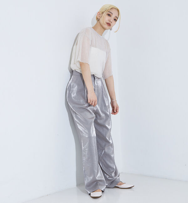 NOMINE「チュールTシャツ」|Tシャツ・カットソー|