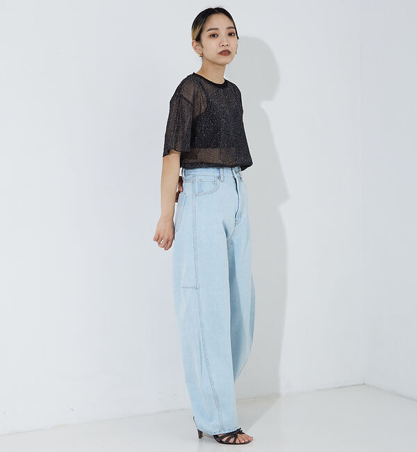 NOMINE「チュールTシャツ」|Tシャツ・カットソー|