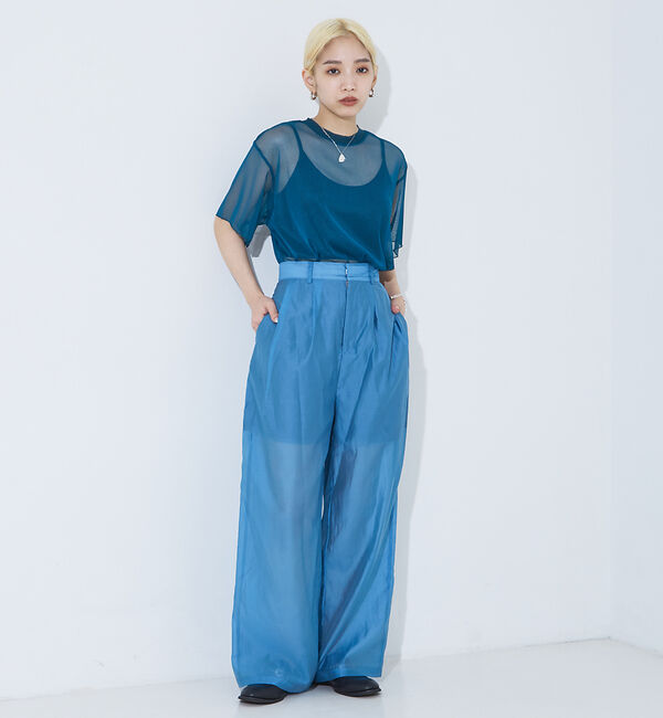 NOMINE「チュールTシャツ」|Tシャツ・カットソー|